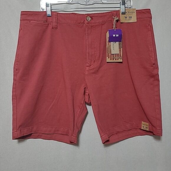 Tailor Vintage Other - Tailor Vintage 24/7 Smart Chino Shorts Mens 38 Red Comfort MSRP $88 Flaw
